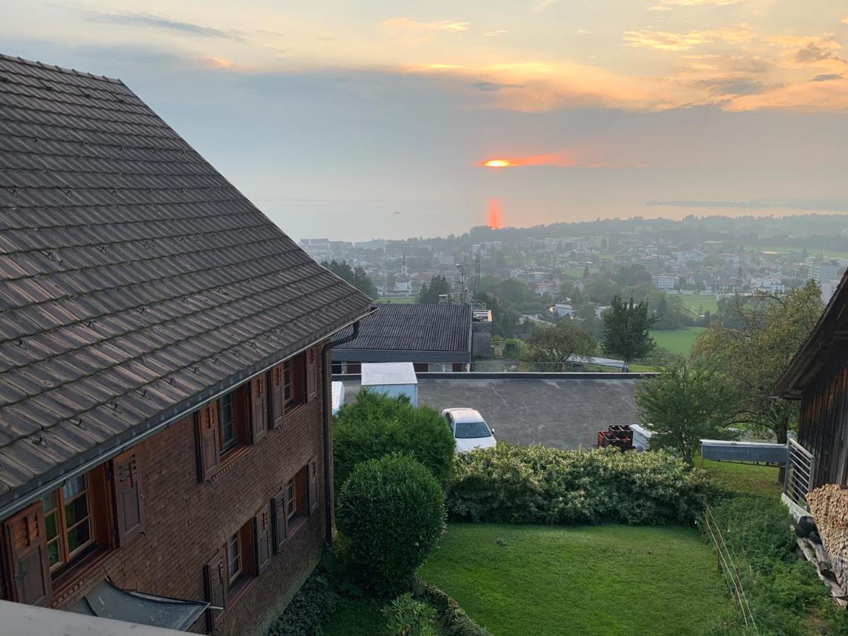 Bauernhaus Am Pfaenderhang Mit Seeblick Lochau Bagian luar foto